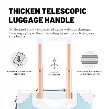 COTRUNKAGE Vintage Blue Luggage Set for Everyone