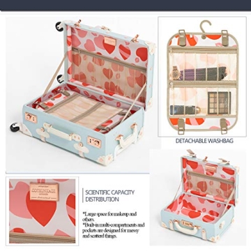 COTRUNKAGE Vintage Blue Luggage Set for Everyone