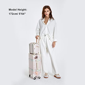 COTRUNKAGE Vintage Blue Luggage Set for Everyone