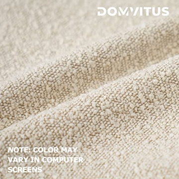 Luxurious DOMVITUS Boucle Throw Pillow Cover 24x24