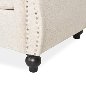 Christopher Knight Home Norma Sofa in Beige and Dark Brown