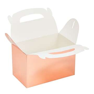 Juvale Rose Gold Gable Boxes for All Occasions