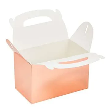 Juvale Rose Gold Gable Boxes for All Occasions