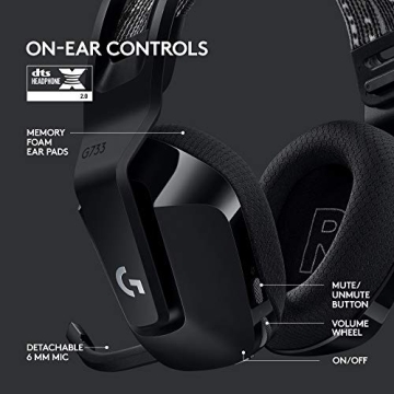 Logitech G733 Wireless Gaming Headset with RGB Lighting