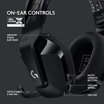 Logitech G733 Wireless Gaming Headset with RGB Lighting