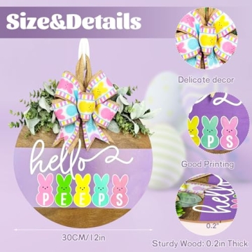 Easter Bunny Welcome Sign for Festive Decor