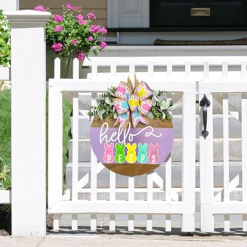 Easter Bunny Welcome Sign for Festive Decor
