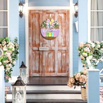 Easter Bunny Welcome Sign for Festive Decor