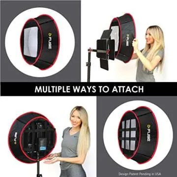 Kamerar D-Fuse Collapsible Softbox - LED Light Panel Softbox
