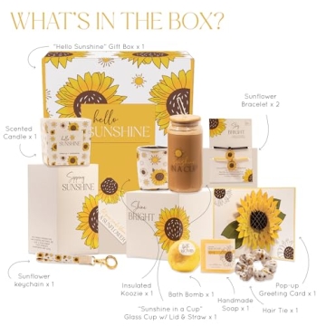 Sunflower Gifts for Women - 10pc Custom Gift Box