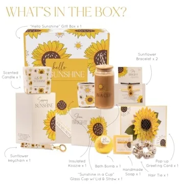 Sunflower Gifts for Women - 10pc Custom Gift Box