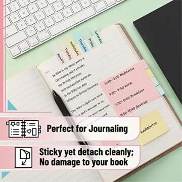 Mr. Pen- Sticky Notes Set, 410 Pack, Pastel Colors, Divider Sticky Notes, School Supplies, Office Supplies, Planner Sticky Note Dividers Tabs, Book Notes