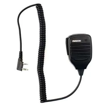 Retevis 2 Pin Shoulder Mic for Clear Communication