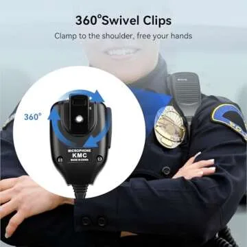Retevis 2 Pin Shoulder Mic for Clear Communication