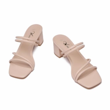 Athlefit Chunky Heels Sandals for Stylish Comfort