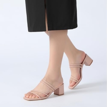 Athlefit Chunky Heels Sandals for Stylish Comfort
