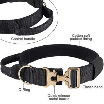 EXCELLENT ELITE SPANKER Tactical Dog Collar Adjustable Heavy Duty
