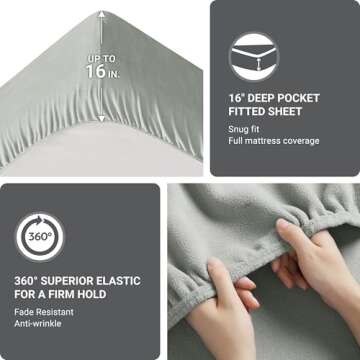 True North Micro Fleece Bed Sheet Set - Cozy & Stylish