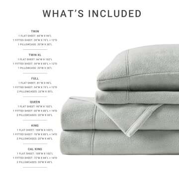 True North Micro Fleece Bed Sheet Set - Cozy & Stylish