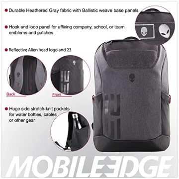 Mobile Edge 23L Alienware Laptop Backpack - Gray/Black