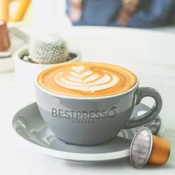 Bestpresso Coffee for Nespresso Original Machine 120 Aluminum pods Certified Genuine Espresso Lungo Blend (High Intensity) Pods Compatible with Nespresso Original 60 Days Satisfaction Guarantee
