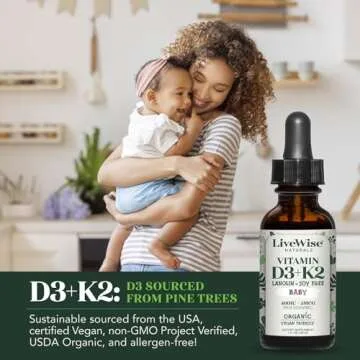 Vitamin D3 K2 Liquid Drops for Infants - Optimal Health