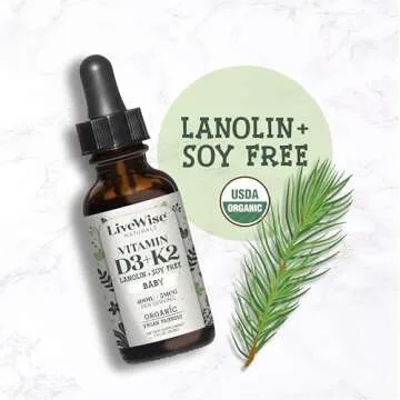 Vitamin D3 K2 Liquid Drops for Infants - Optimal Health
