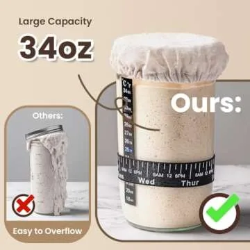 Combler Sourdough Starter Kit with Wide Mouth Jar