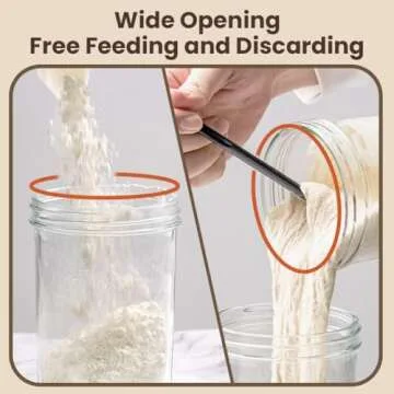 Combler Sourdough Starter Kit with Wide Mouth Jar