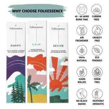 Folkulture Incense Sticks Set Elevates Relaxation with Aromas