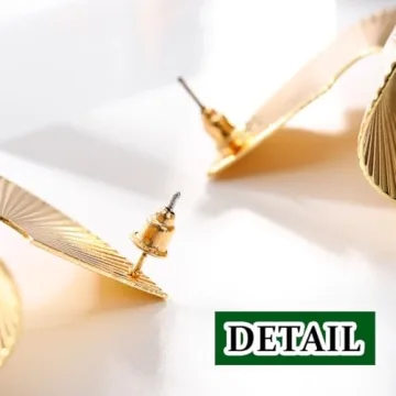 Bmadge Gold Geometric Earrings: Stylish Statement Jewelry