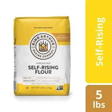 King Arthur, Unbleached Self Rising Flour, Non-GMO Project Verified, No Preservatives, 5 Pounds (Pac...