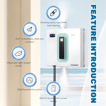 Vishigh Window Cleaner Robot - Effortless Glass Cleaning Succession