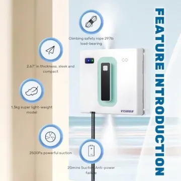 Vishigh Window Cleaner Robot - Effortless Glass Cleaning Succession