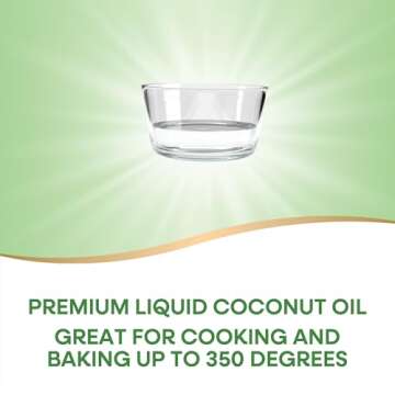 Nature's Way Liquid Coconut Oil, Superior Flavor and Aroma, Hexane Free, Stays Liquid, Non-GMO Project Verified, 10 Fl Oz (Packaging May Vary)