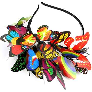 Coucoland Butterfly Fascinator Hat - Handmade Monarch Headpiece