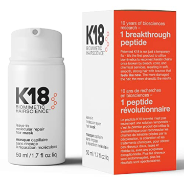 K18 Full-Size Leave-In Molecular Hair Mask - Ultimate Repair Treatment for Damaged Hair