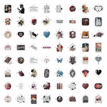 Dark Romance Stickers for Water Bottles - 100Pcs Collection