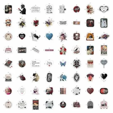 Dark Romance Stickers for Water Bottles - 100Pcs Collection