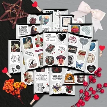 Dark Romance Stickers for Water Bottles - 100Pcs Collection