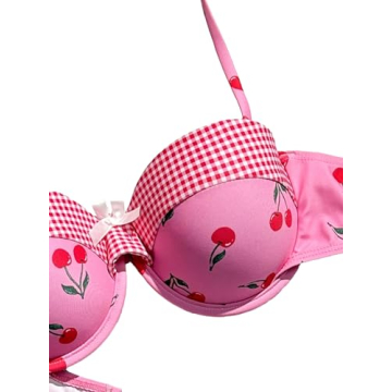 Chic MakeMeChic Women's 2 Piece Printed Swimsuit Set