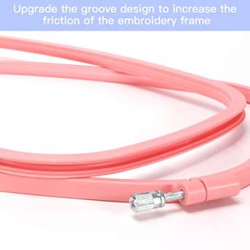 Caydo 5 Pieces ABS Plastic Embroidery Hoops Set, 5 Inch 6 Inch 10 Inch 12 Inch 15 Inch (5 Color)