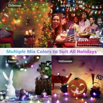 OMIKA 24 Colors Indoor String Lights with Remote, 16.5ft 50LED String Lights Bedroom USB Plug in, Color Changing Christmas Lights Hanging for Dorm Classroom Tapestry Party Garden Patio Wall Xmas Décor