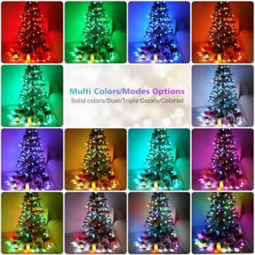 OMIKA 24 Colors Indoor String Lights with Remote, 16.5ft 50LED String Lights Bedroom USB Plug in, Color Changing Christmas Lights Hanging for Dorm Classroom Tapestry Party Garden Patio Wall Xmas Décor