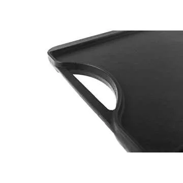 Cast Iron Griddle (Black +) - Durable & Versatile Cooking Tool