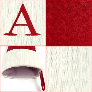Personalized Paulmele Christmas Stockings - Red & White