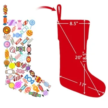 Personalized Paulmele Christmas Stockings - Red & White