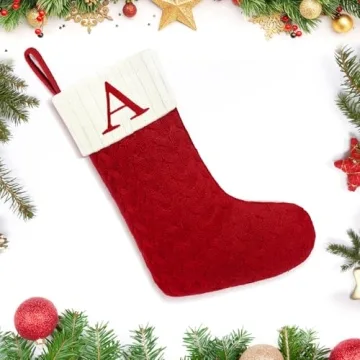 Personalized Paulmele Christmas Stockings - Red & White