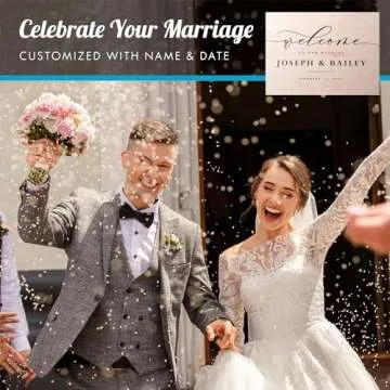 Personalized Wedding Welcome Sign - Custom Acrylic Board | Elegant Entrance Decor for Reception or Ceremony | Memorable Keepsake Gift Idea for Newlyweds | Welcome to Our Wedding Sign | Wedding Signs