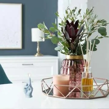 6sisc Middle Finger Scented Candle Danish Pastel Room Aesthetic Pine Fragrance Aromatherapy Natural Soy Wax Holiday Candles Decor Desk Statues Decorations Gift for Home Bedroom Supplies Light Blue